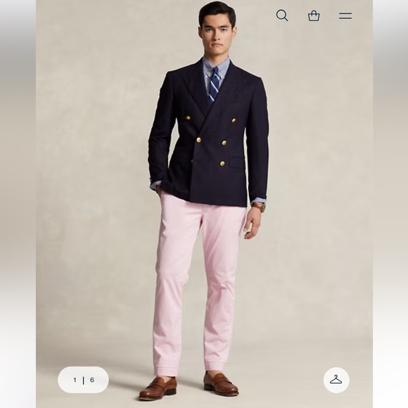 NWT Polo Ralph Lauren Men Stretch Classic Fit Chino Pants SZ 31 X 30 Pink Pony
